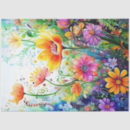 春フローラカラフルティッシュペーパー 薄葉紙