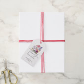 春フローラカラフルブライダルシャワーラブイン開花 ギフトタグ (より糸付き)