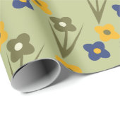 春フローラガーデンの背景のラップ ラッピングペーパー (ロールコーナー)
