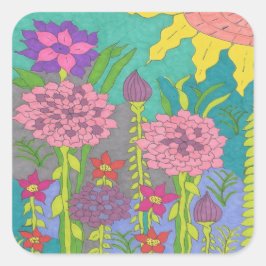春フローラガーデンアート スクエアシール