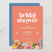 春フローラガーデンパーティーブライダルシャワー 招待状 (正面/裏面)