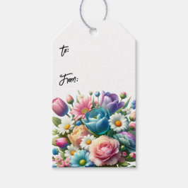 春フローラギフトラベル（10セット） ギフトタグ