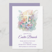 春フローラクロスイースターブランチ招待状 招待状 (正面/裏面)