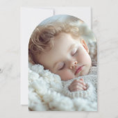 春フローラクロスクリスチャンのバプテスマ写真 招待状 (裏面)