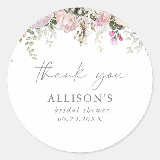 春フローラサンキューシール ラウンドシール (正面)