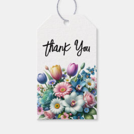 春フローラサンキューラベル ギフトタグ