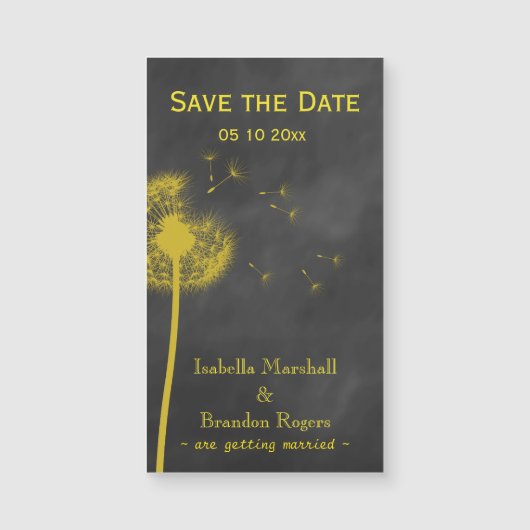 春フローラシャルボード日付磁石を保存 (正面)