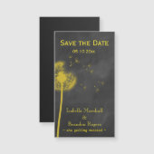 春フローラシャルボード日付磁石を保存 (正面/裏面)