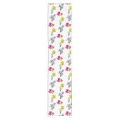 春フローラチューリップダフォジルアイリス ショートテーブルランナー (正面)