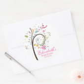 春フローラツリーブライダルシャワーシール ラウンドシール (封筒)