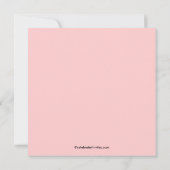 春フローラツリーベビーシャワー招待状 招待状 (裏面)