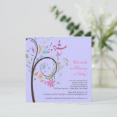 春フローラツリーベビーシャワー招待状 招待状 (スタンド正面)