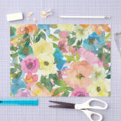 春フローラティッシュペーパー | 華奢な贈り物 薄葉紙 (クラフト)