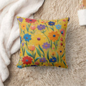 春フローラデザイン クッション (ブランケット)