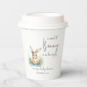 春フローラバニーニュートラルベビーシャワー 紙コップ (正面)