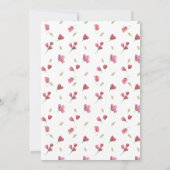 春フローラバニーベビーシャワー招待状 招待状 (裏面)