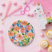 春フローラパーティープレート ペーパープレート (パーティー)