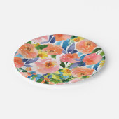 春フローラパーティープレート ペーパープレート (アングル)