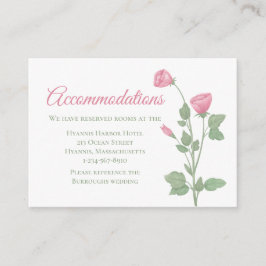 春フローラピンク結婚フラワーズ宿泊施設 エンクロージャーカード