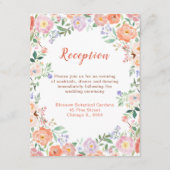 春フローラフラワーウェディングレセプション エンクロージャーカード (正面)