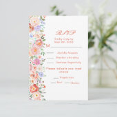 春フローラフラワーウェディングRSVP 出欠カード (スタンド正面)
