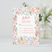 春フローラフラワーウェディングRSVP 出欠カード (スタンド正面)