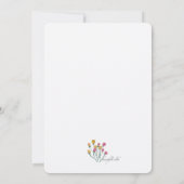 春フローラフレーム招待状 招待状 (裏面)