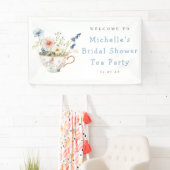 春フローラブライダルシャワーティーパーティー歓迎 横断幕 (インサイチュ)