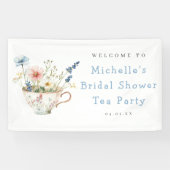 春フローラブライダルシャワーティーパーティー歓迎 横断幕 (横)