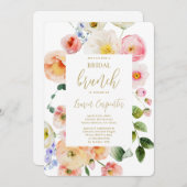 春フローラブライダルシャワーブランチ 招待状 (正面/裏面)