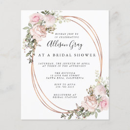 春フローラブライダルシャワー招待