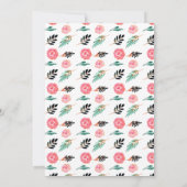 春フローラブライダルシャワー招待 招待状 (裏面)