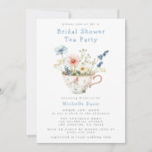 春フローラブライダルシャワー茶パーティー 招待状 (正面)