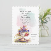 春フローラブライダルティーパーティの招待状 案内状 (スタンド正面)