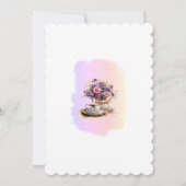 春フローラブライダルティーパーティの招待状 案内状 (裏面)