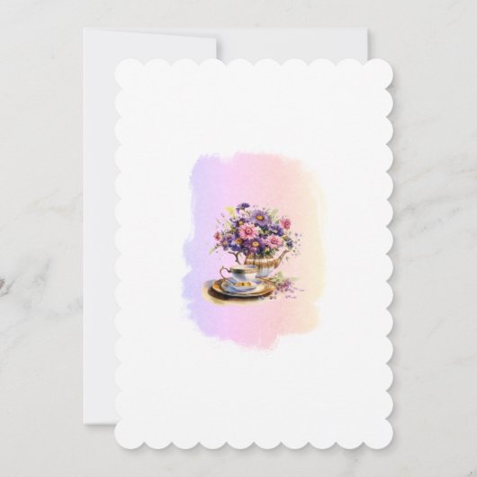 春フローラブライダルティーパーティの招待状 案内状 (裏面)