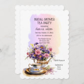 春フローラブライダルティーパーティの招待状 案内状 (正面/裏面)