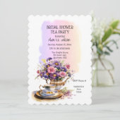 春フローラブライダルティーパーティの招待状 案内状 (スタンド正面)