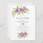 春フローラブランチとバブリーブライダルシャワー 招待状 (正面)