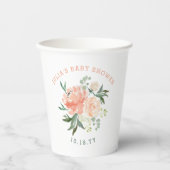 春フローラブーケベビーブライダルシャワー 紙コップ (正面)