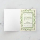 春フローラブーケ母の日のグリーティングカード カード (内部)