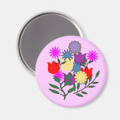 春フローラブーケ磁石 マグネット (正面/裏面)
