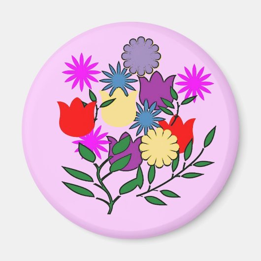 春フローラブーケ磁石 マグネット (正面)