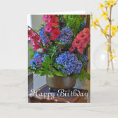 春フローラブーケ カード (黄色い花)