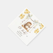 春フローラヘゲホッグOhベビーシャワー スタンダードカクテルナプキン (角)