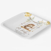 春フローラヘゲホッグOhベビーシャワー ペーパープレート (傾斜あり)