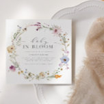 春フローラベビーイン開花スクエアベイビーシャワー | 招待状<br><div class="desc">しかシンプルし信じ難い素晴らし、私たちの植物性春/夏の赤ちゃんシャワーリース広場の招待は、あなたのフローラとシャワーのお祝いに最適フェミニンである。</div>