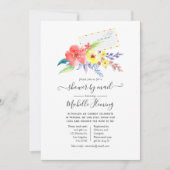 春フローラベビーシャワーバイメール 招待状 (正面)