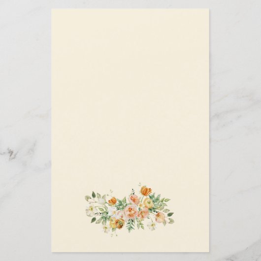 春フローラベビーシャワーママまたはパパのゲーム (裏面)