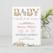春フローラベビーシャワー招待状 招待状 (スタンド正面)